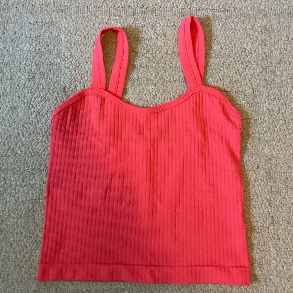 One Step Ahead Vibrant Red Tank Top